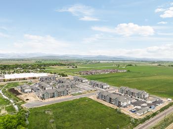 Aerial view of the property